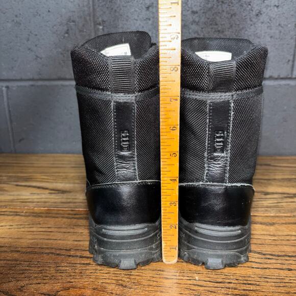5.11 Tactical Urban Combat Boots Men’s 8.5 Black Side Zip Work Duty main image 7